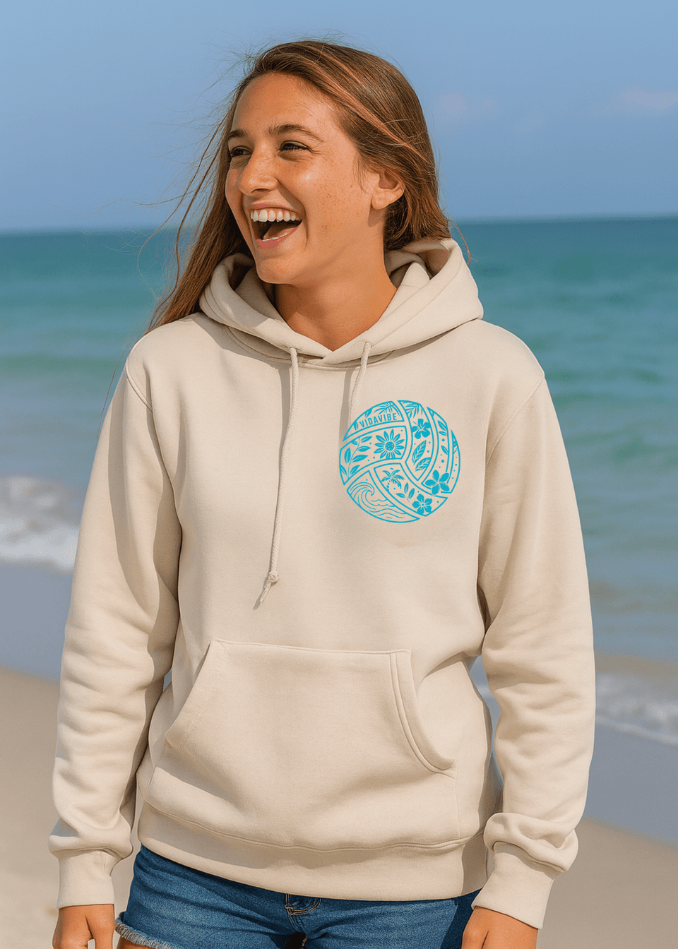 Floral Volleyball Sweatshirt